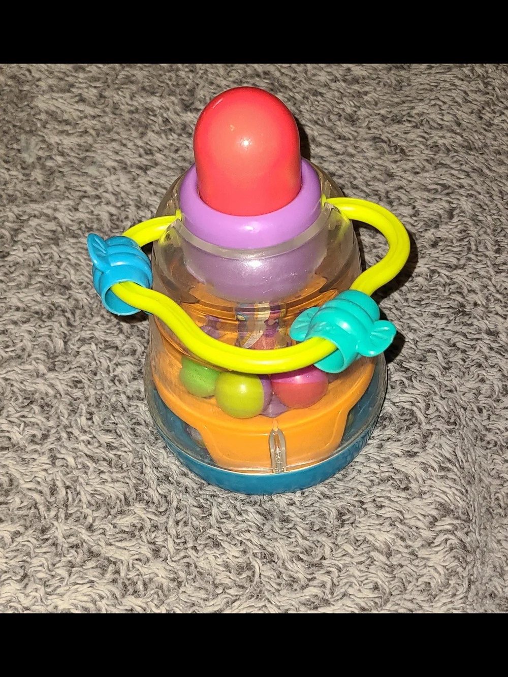 Vintage 1999 HASBRO PLAYSKOOL SPINNER BALL PUSH POPPER Infant Toddler TOY